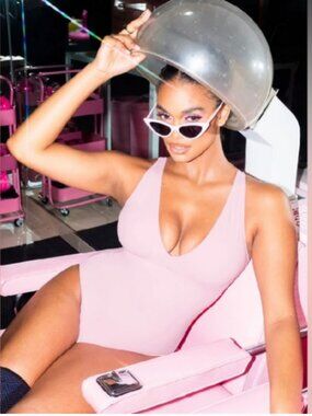 NWT TA3 Plungey Mega Sculpting Lace Corset Light Pink One Piece Swimsuit Size 2X